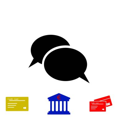 iletişimin bir düz simgesi