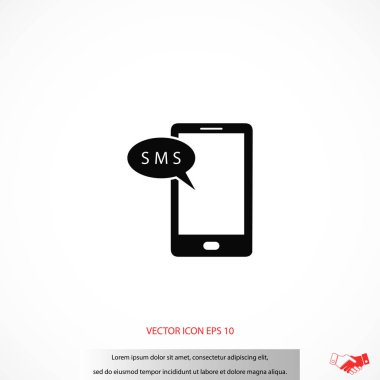 Akıllı telefon sms simgesi