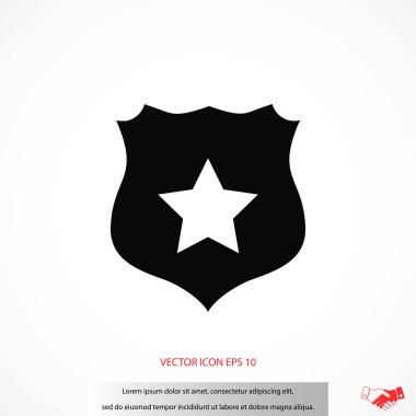 Kalkan işareti vektör simgesi