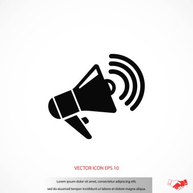 Hoparlör simgesi vektör