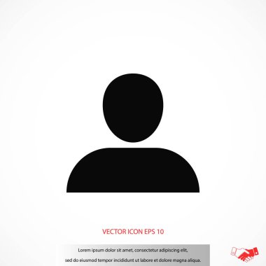 Kullanıcı simge vektör