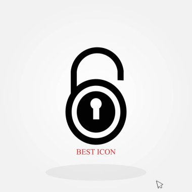 Kilit simge vektör
