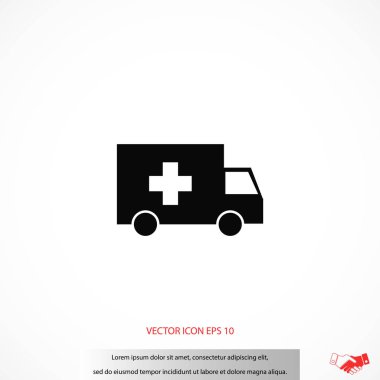 Ambulans araba simgesi