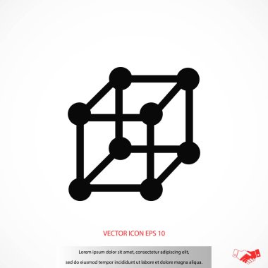  küp simge vektörü