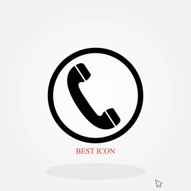 telefon alıcısı vektör simgesi