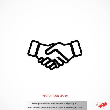 el sıkışma simge vektör