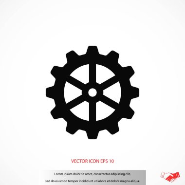 dişli simge vektör