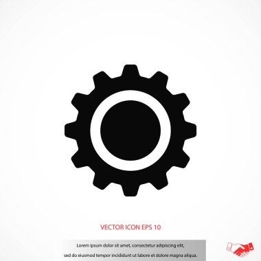 dişli simge vektör