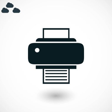 Yazıcı simgesi vektör