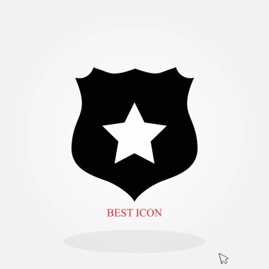 Kalkan işareti vektör simgesi