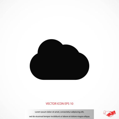 bulut vektör simgesi