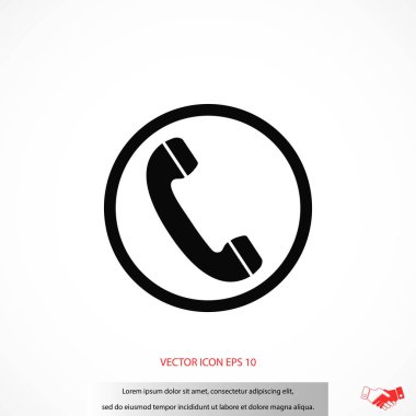 telefon alıcısı vektör simgesi