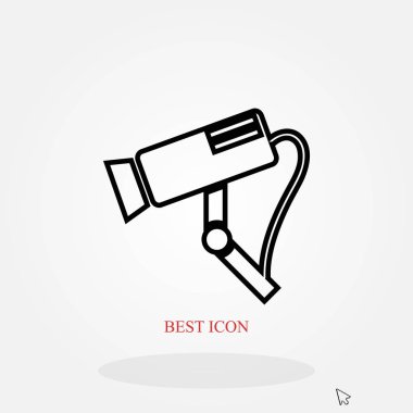 Gözetim kamerası vektör simgesi