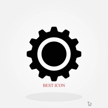 dişli simge vektör