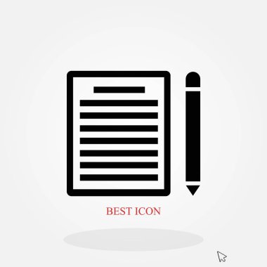 Kağıt simge vektör