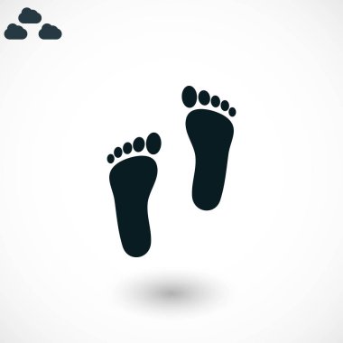 Ayak vektör simgesi