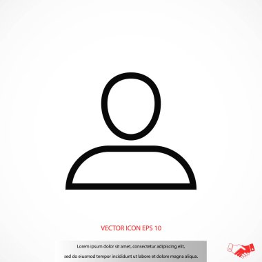 Kullanıcı simge vektör