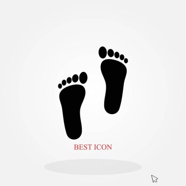 Ayak vektör simgesi