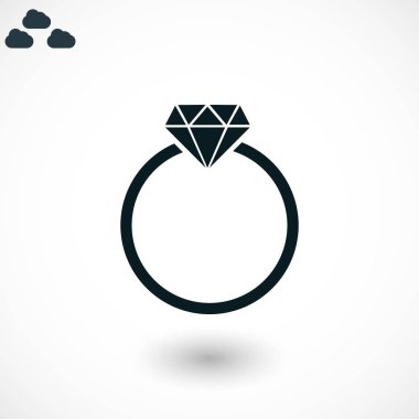 Yüzük simge vektör