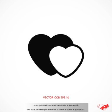 Kalp Vektörü Simgesi