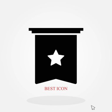 Yıldız simgesi vektör