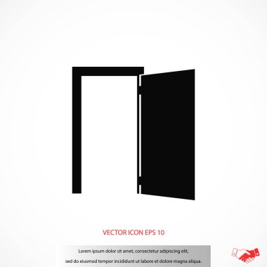 Kapı simge vektör
