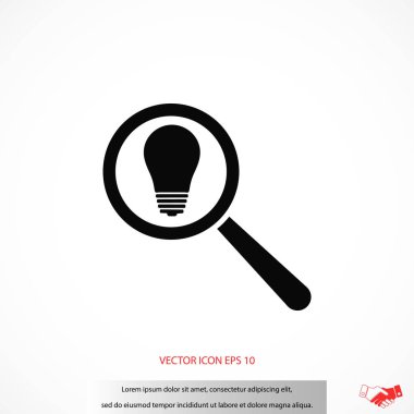 mikroskop ve ampul simgesi