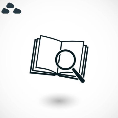 Kitap ve büyüteç cam kutsal kişilerin resmi, resim