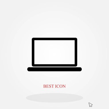 Dizüstü bilgisayar Simgesi Vektörü