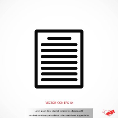 Kağıt simge vektör