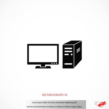 bilgisayar vektör simgesi