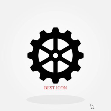 dişli simge vektör