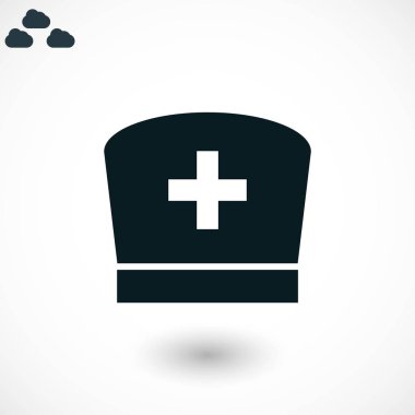 Düz hemşire simgesi