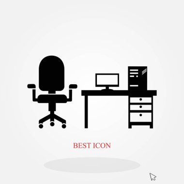 Bilgisayar vektör çizim simgesi