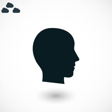 Kafa vektör simgesi