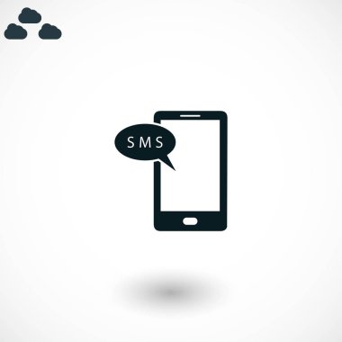 Akıllı telefon sms simgesi