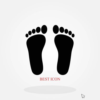 Ayak vektör simgesi