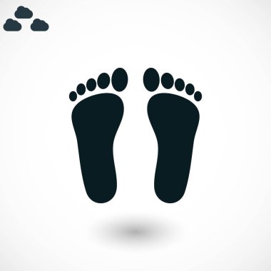 Ayak vektör simgesi