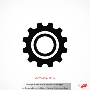 dişli vektör simgesi