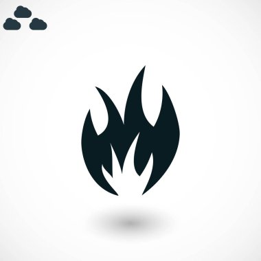 Yangın simge vektör