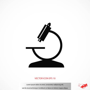 Mikroskop simge vektör