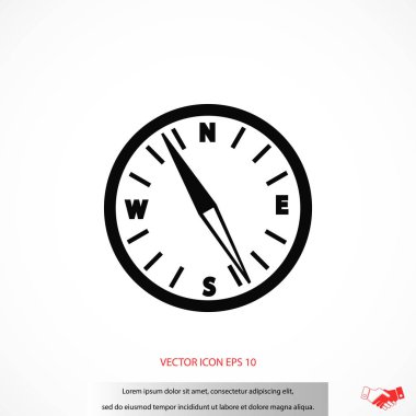  Pusula vektör simgesi