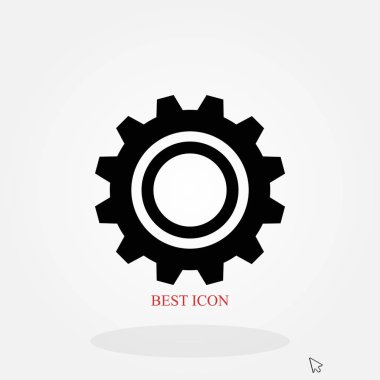 dişli vektör simgesi