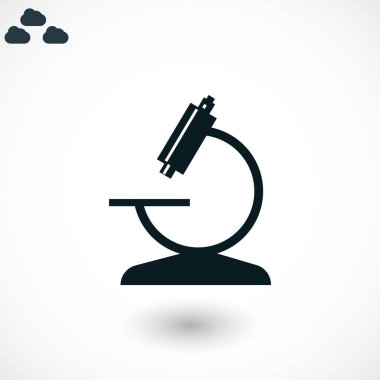 Mikroskop simge vektör