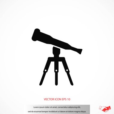 Teleskop simge vektör