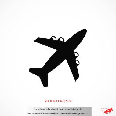 uçak vektör simgesi