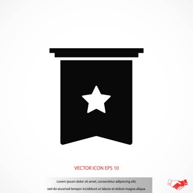 Yıldız simgesi vektör