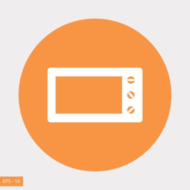 mikrodalga fırın vektör simgesi