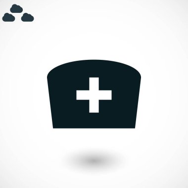 Düz hemşire simgesi