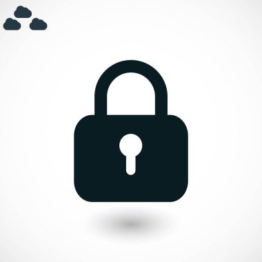 asma kilit simgesi vektör